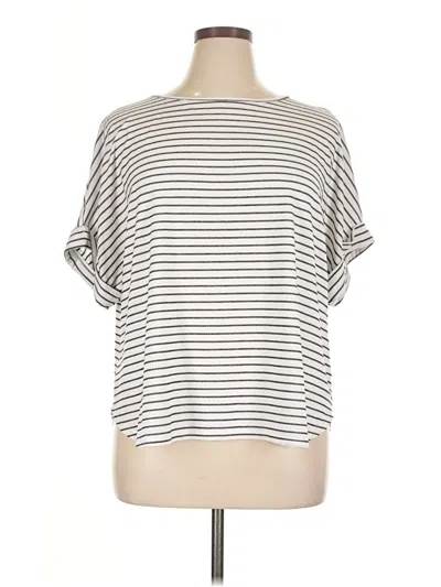 Pre-owned Max Studio Short Sleeve T-shirt In Silver