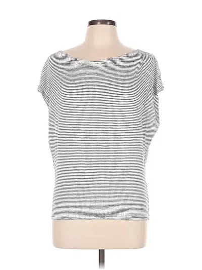 Pre-owned Max Studio Short Sleeve T-shirt In Silver