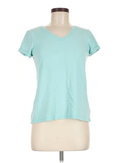 Pre-owned Max Studio Short Sleeve T-shirt In Teal
