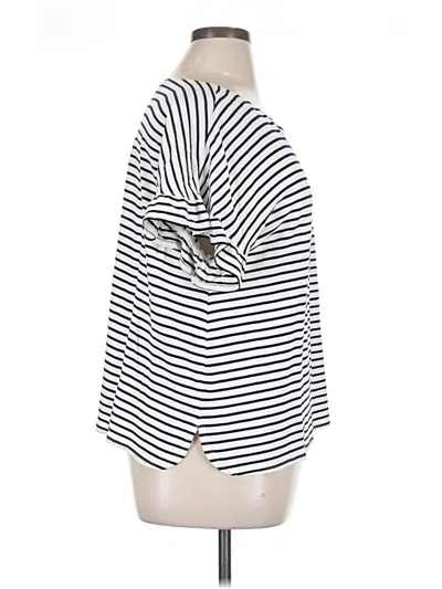 Pre-owned Max Studio Short Sleeve T-shirt In White