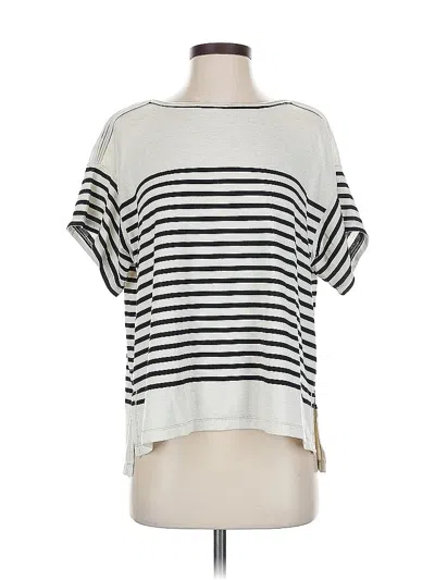 Pre-owned Max Studio Short Sleeve T-shirt In White