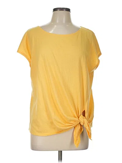 Pre-owned Max Studio Short Sleeve T-shirt In Yellow