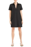 Max Studio Short Sleeve Twill Shift Dress