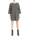 Max Studio Short Sweater Dress In Animal Print