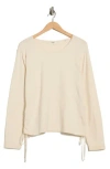 Max Studio Side Cinched Top In Neutral