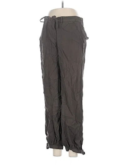 Pre-owned Max Studio Silk Pants In Gray