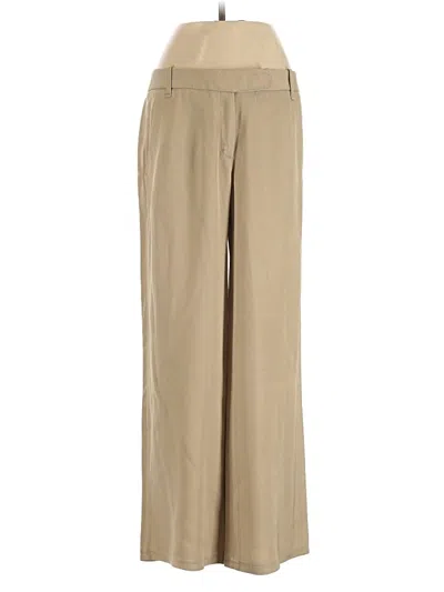 Pre-owned Max Studio Silk Pants In Tan