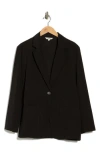 Max Studio Single Button Blazer In Black