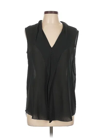 Pre-owned Max Studio Sleeveless Blouse In Black