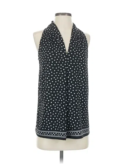 Pre-owned Max Studio Sleeveless Blouse In Black