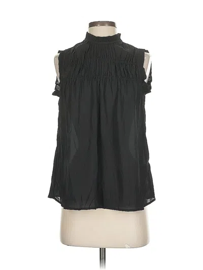 Pre-owned Max Studio Sleeveless Blouse In Black