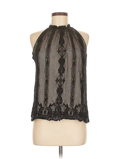 Pre-owned Max Studio Sleeveless Blouse In Black