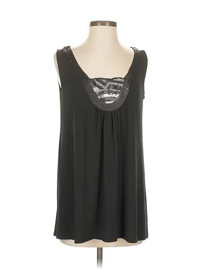 Pre-owned Max Studio Sleeveless Blouse In Black