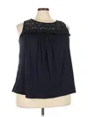 Max Studio Sleeveless Blouse In Black