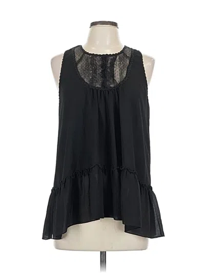 Pre-owned Max Studio Sleeveless Blouse In Black