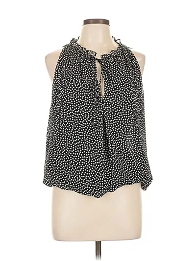 Pre-owned Max Studio Sleeveless Blouse In Black