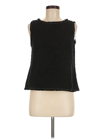Pre-owned Max Studio Sleeveless Blouse In Black