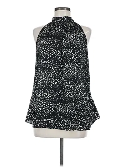 Pre-owned Max Studio Sleeveless Blouse In Black