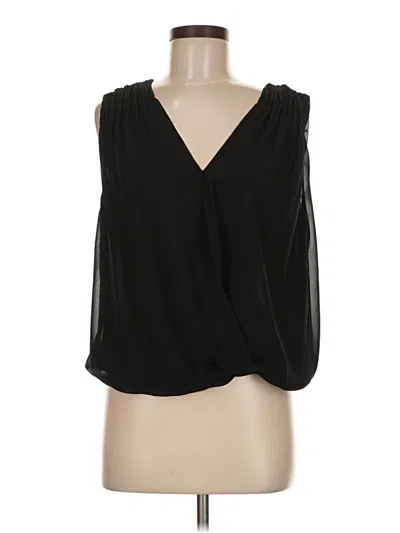 Pre-owned Max Studio Sleeveless Blouse In Black
