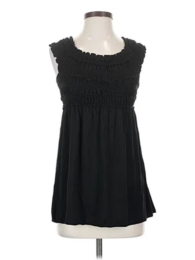 Pre-owned Max Studio Sleeveless Blouse In Black