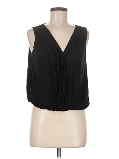 Pre-owned Max Studio Sleeveless Blouse In Black