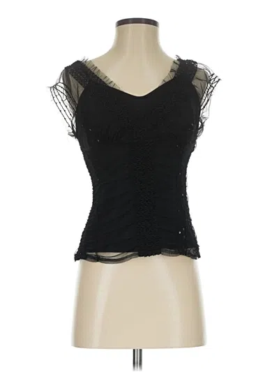 Pre-owned Max Studio Sleeveless Blouse In Black