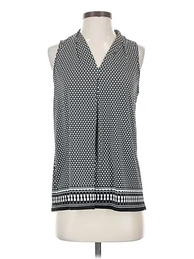Pre-owned Max Studio Sleeveless Blouse In Black