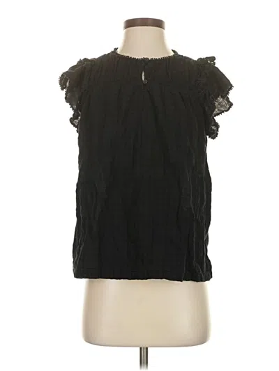 Pre-owned Max Studio Sleeveless Blouse In Black