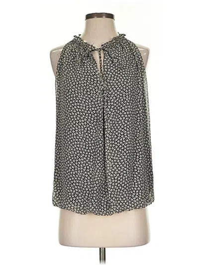 Pre-owned Max Studio Sleeveless Blouse In Black