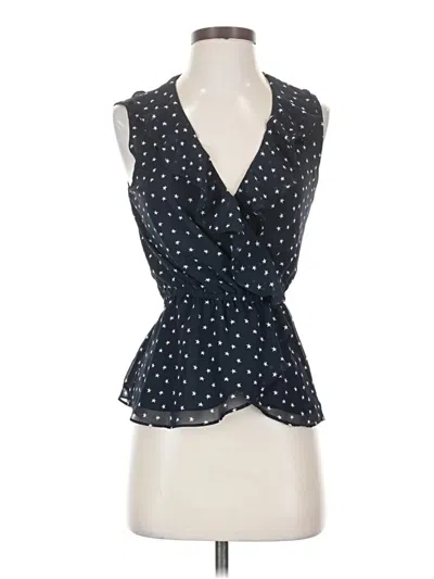 Pre-owned Max Studio Sleeveless Blouse In Black