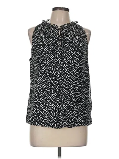Pre-owned Max Studio Sleeveless Blouse In Black