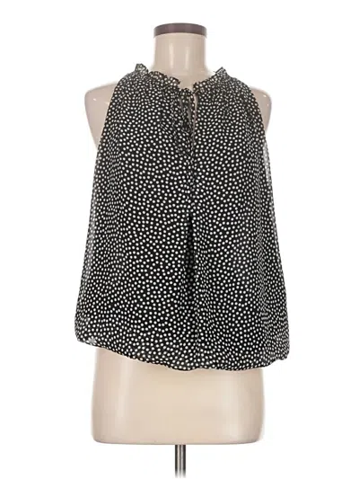 Pre-owned Max Studio Sleeveless Blouse In Black