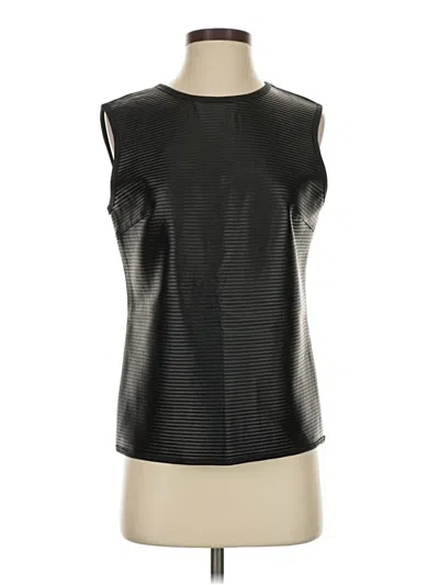Pre-owned Max Studio Sleeveless Blouse In Black