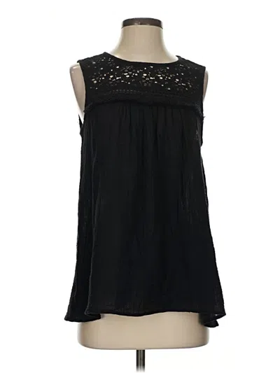 Pre-owned Max Studio Sleeveless Blouse In Black