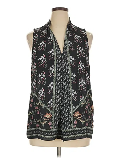 Pre-owned Max Studio Sleeveless Blouse In Black