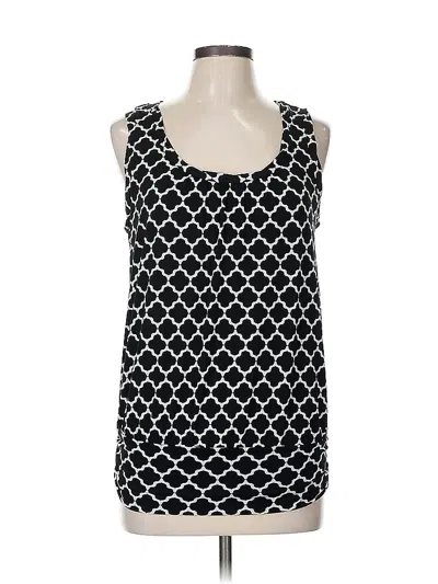 Pre-owned Max Studio Sleeveless Blouse In Black