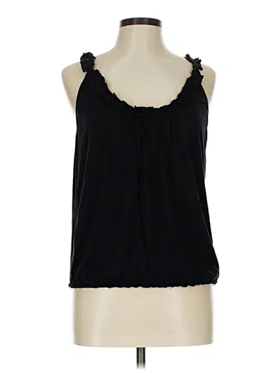 Pre-owned Max Studio Sleeveless Blouse In Black