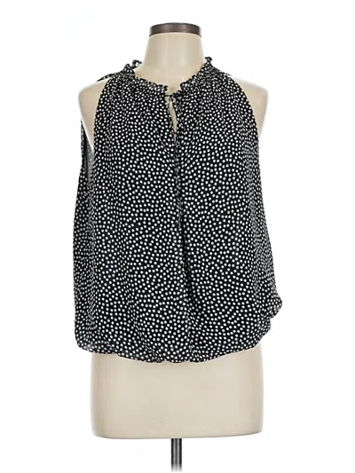 Pre-owned Max Studio Sleeveless Blouse In Black