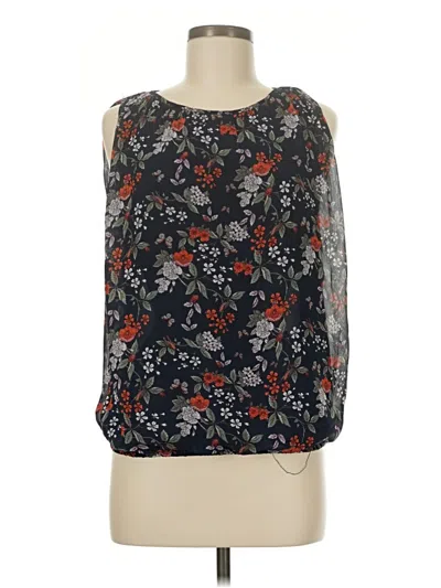 Pre-owned Max Studio Sleeveless Blouse In Black