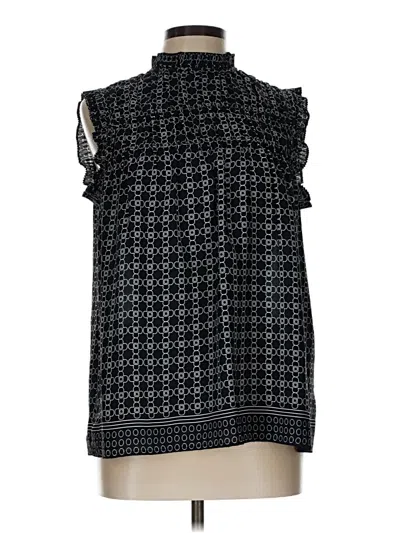 Pre-owned Max Studio Sleeveless Blouse In Black