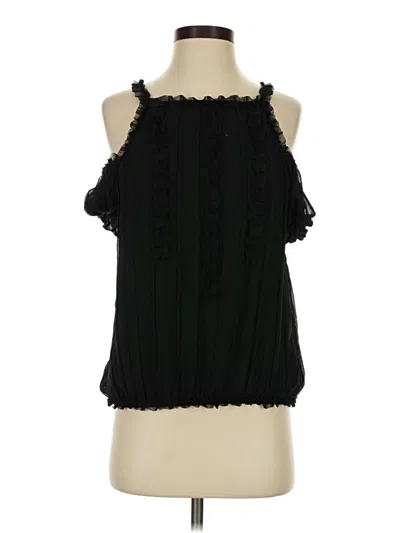 Pre-owned Max Studio Sleeveless Blouse In Black