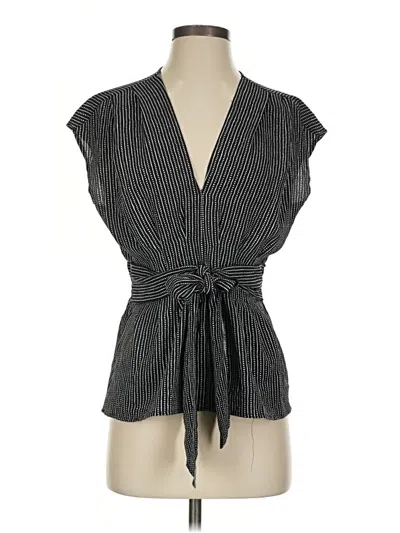 Pre-owned Max Studio Sleeveless Blouse In Black