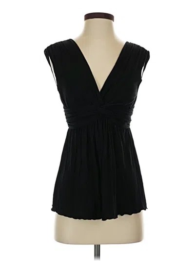 Pre-owned Max Studio Sleeveless Blouse In Black