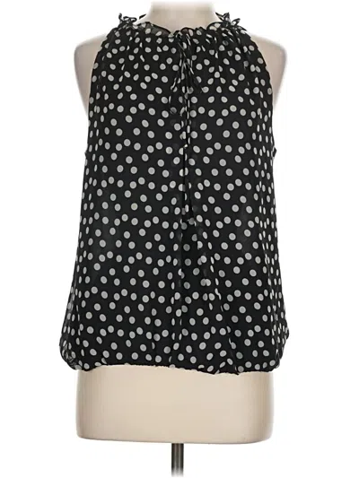 Pre-owned Max Studio Sleeveless Blouse In Black