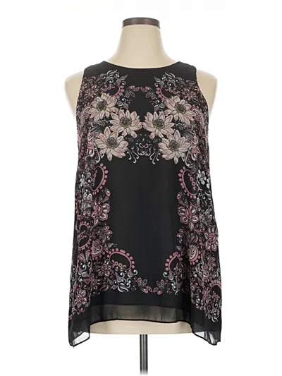 Pre-owned Max Studio Sleeveless Blouse In Black