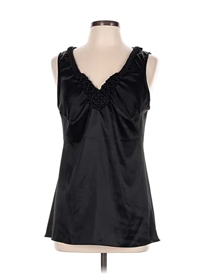 Pre-owned Max Studio Sleeveless Blouse In Black