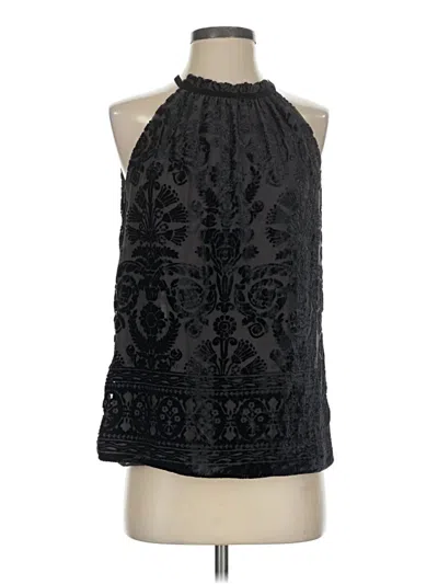 Pre-owned Max Studio Sleeveless Blouse In Black