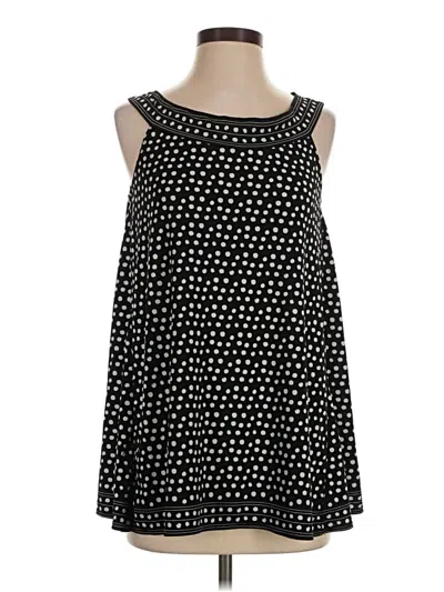 Pre-owned Max Studio Sleeveless Blouse In Black