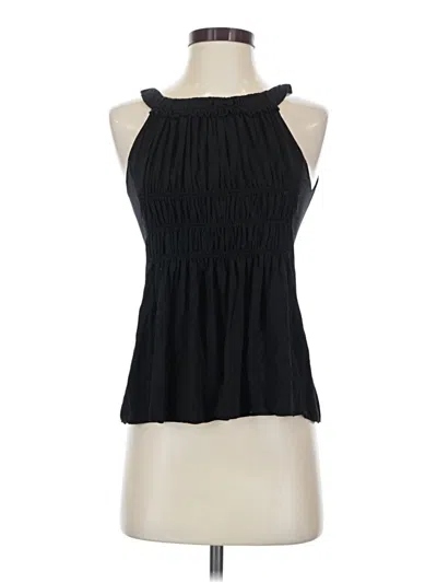 Pre-owned Max Studio Sleeveless Blouse In Black