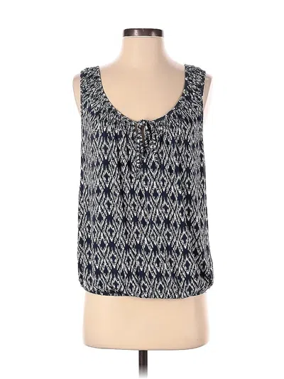 Pre-owned Max Studio Sleeveless Blouse In Blue